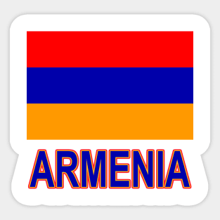 The Pride of Armenia - Armenian Flag Design Sticker